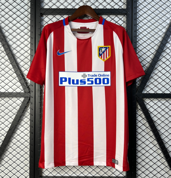 2016-17 Atletico Madrid Retro Home Soccer Jersey Shirt